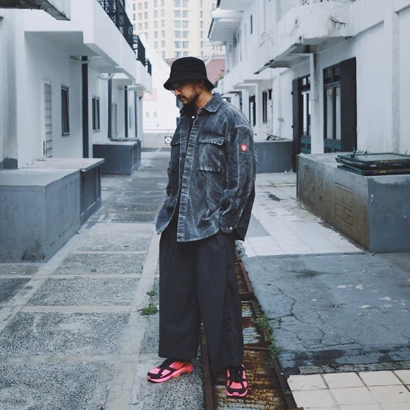 CE. Avempt серая рубашка с принтом Distressed High street fashion Мужская и женская Высококачественная теплая куртка CE куртка s m l xl