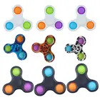 Игрушка-Спиннер антистресс для взрослых и детей, игрушка-антистресс с простым затемнением для аутизма и детей, игрушка для снятия стресса, 99 видов