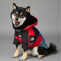 dogface pet clothes fashion dog raincoat windproof waterproof dog jacket windbreaker french bulldog reflective coats large dogs