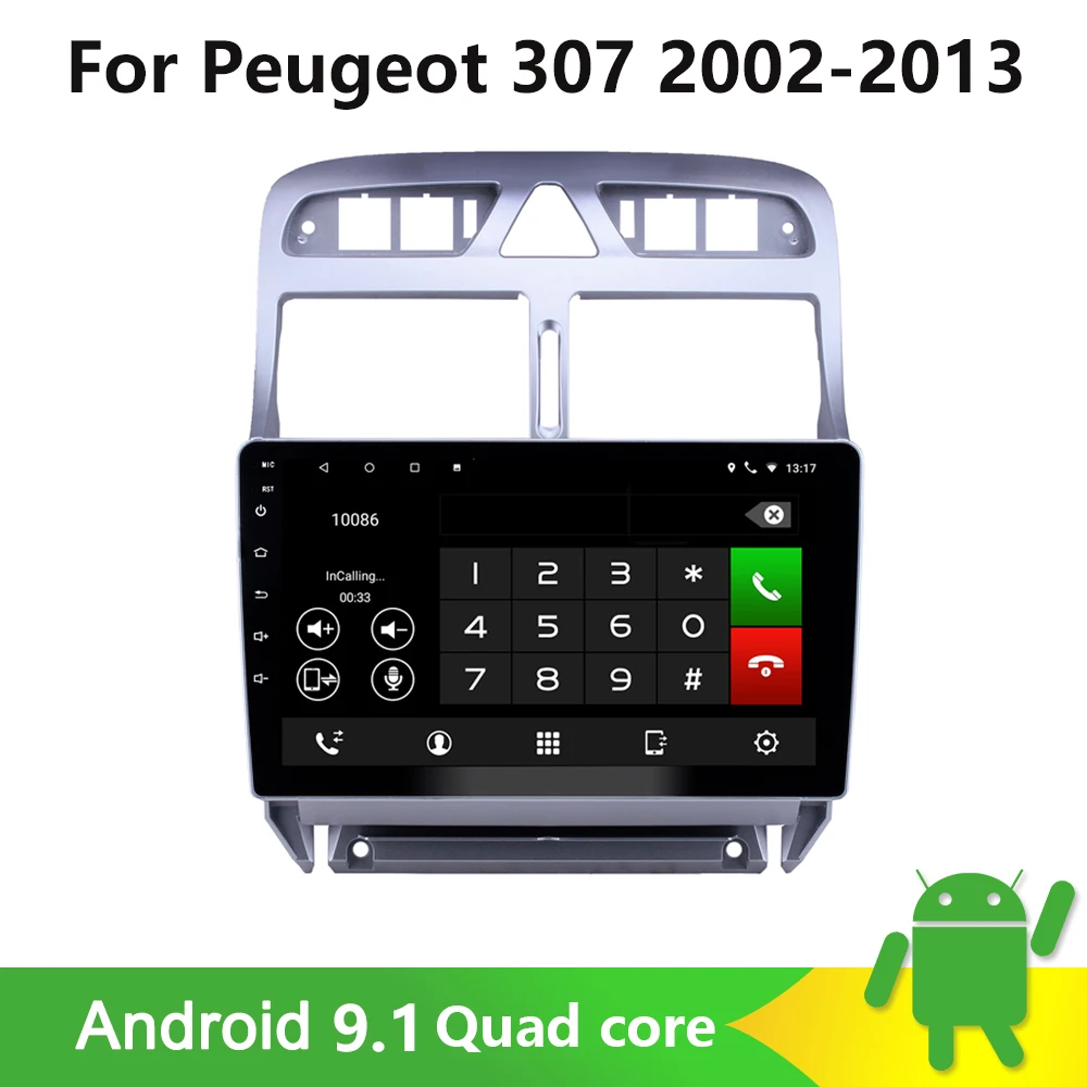 Автомобильный мультимедийный DVD плеер 2DIN Android для Peugeot 307 307CC 307SW 2002 2013
