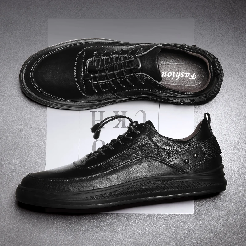 Мужская повседневная обувь новые эластичные шнурки без галстука быстро ленивые