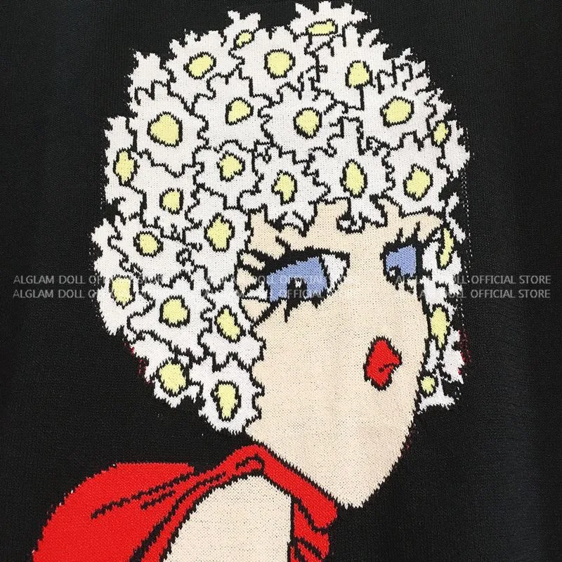 Женский трикотажный пуловер Mozuleva черный Жаккардовый джемпер с коротким рукавом