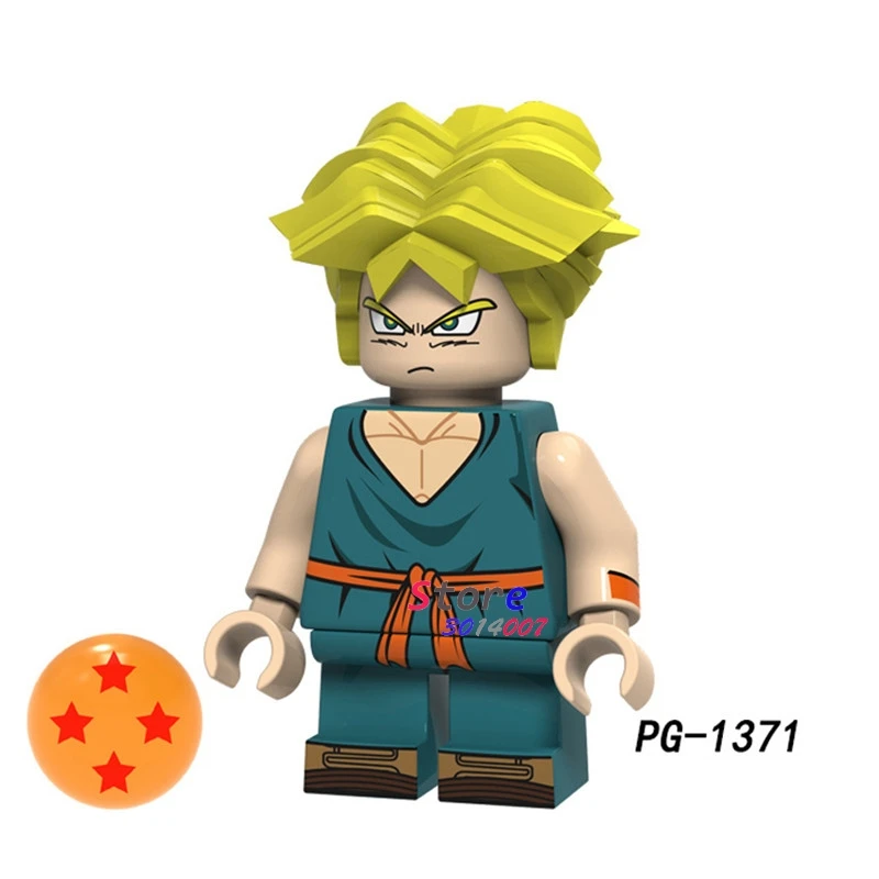 PG1371 Один строительный конструктор Dragon Ball Z Goku Gotenks Torankusu Tien Shinhan Android 18 лазурит Коллекция игрушек для детей - Цвет: PG1371
