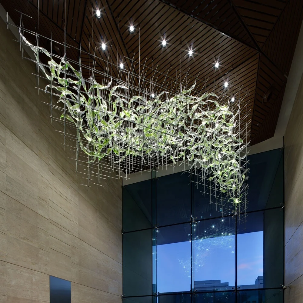 Индивидуальная большая индивидуальная художественная Люстра для отеля модная