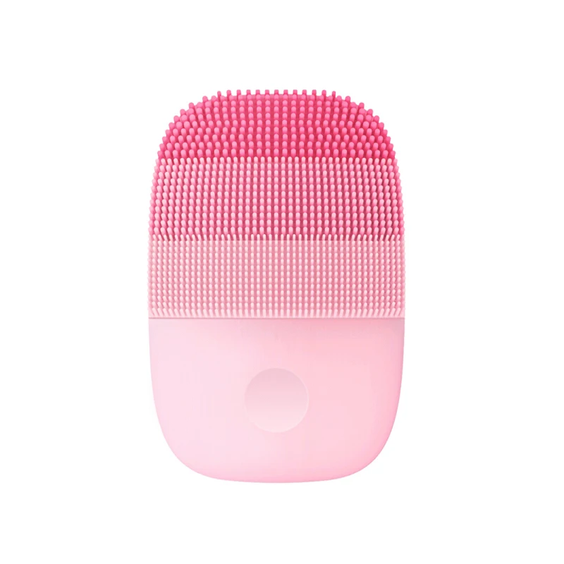 Pink InFace Электрический Глубокое Очищающее средство для лица Чистящая Щетка массажная Соник для мытья лица IPX7 водонепроницаемый силикон - Цвет: Pink