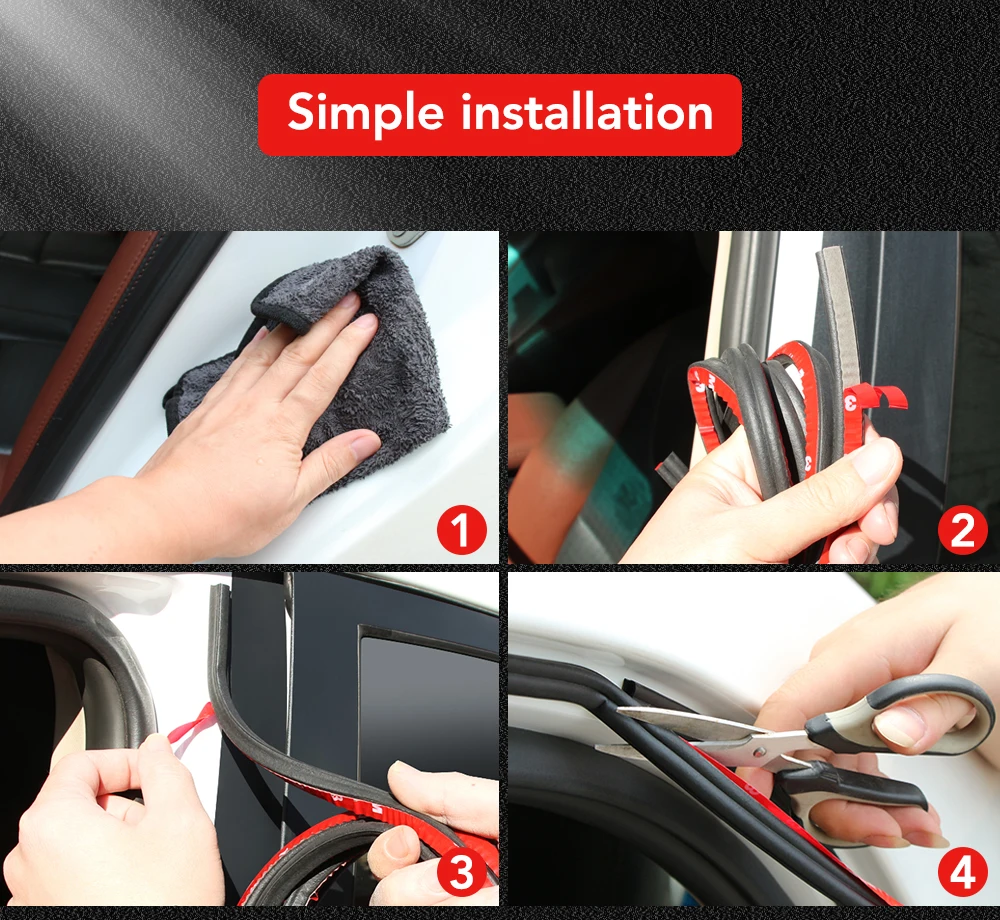 Уплотнитель для автомобильной двери двухслойный 2 метра Renault Clio Logan Megane Koleos Scenic Dacia