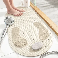2020 new style pvc toilet bathroom non slip mat household bathroom grind stone floor mat shower room massage foot mat