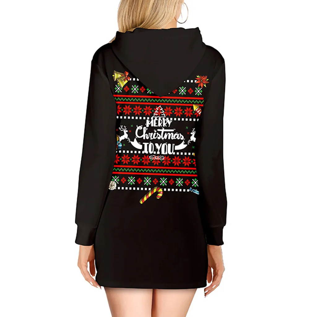 Женское уютное платье с капюшоном женское костюм на Хэллоуин осенне зимнее