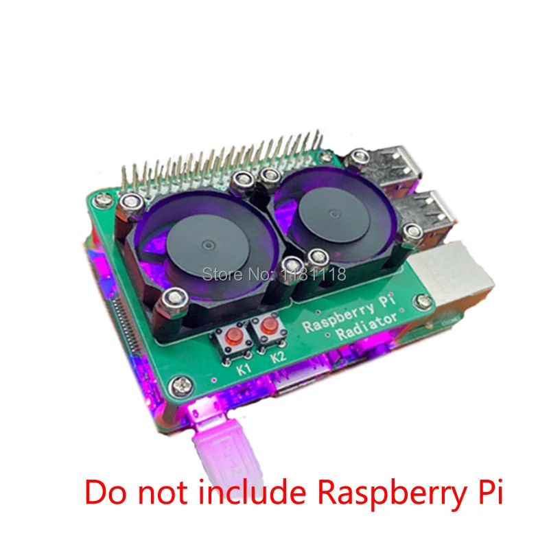 Raspberry Pi Dual Fan Heat hat для 4B/3B +/3B/3A + | Компьютеры и офис