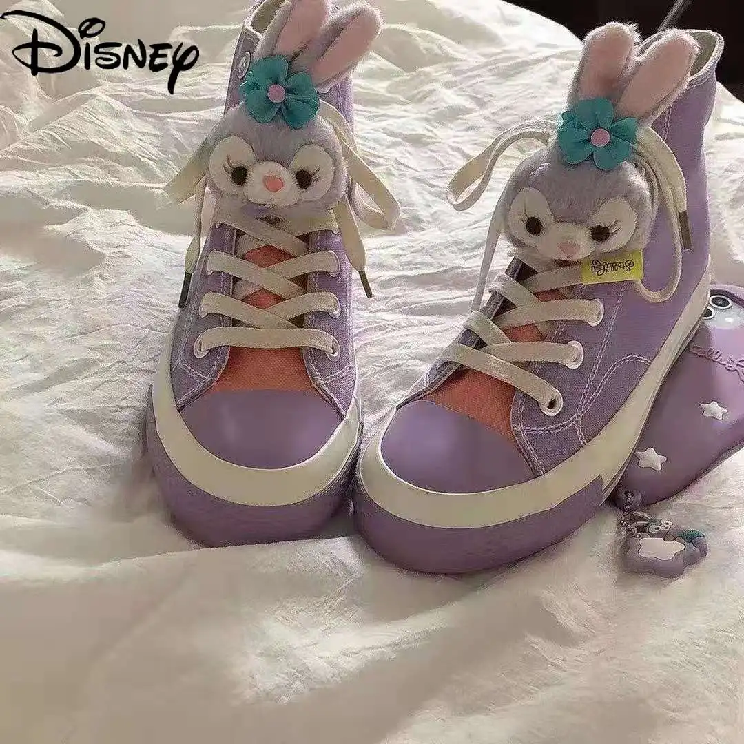 

Disney Fashion Spring and Autumn New 2021 Cartoon Anime Canvas Shoes Simple, Versatile and Comfortable Breathable Flat Shoes