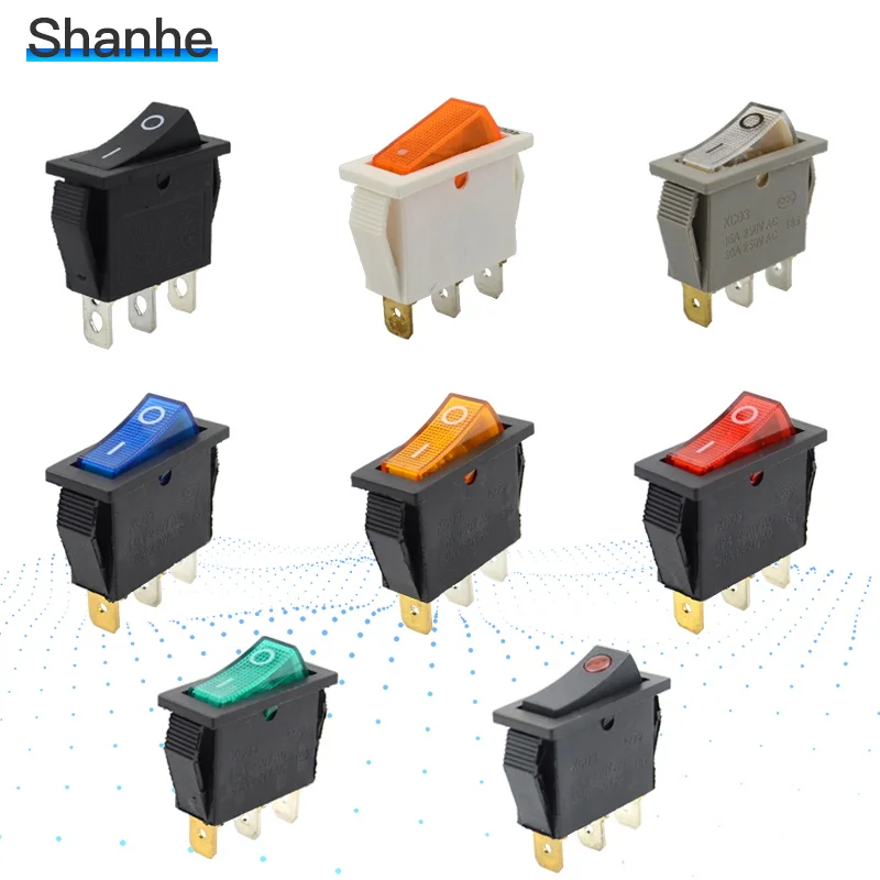 KCD3 3Pin лодка автомобиля кулисный переключатель 16A 250VAC 30A 250VAC