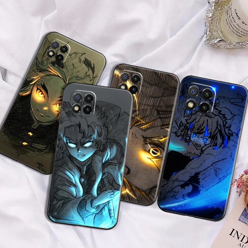 

Hot Anime Japan Demon Slayer TPU Phone Case For Xiaomi Redmi 7 7A 8 8A 9 9i 9AT 9T 9A 9C Note 7 8 8T 8 Pro Fashion Black Cover