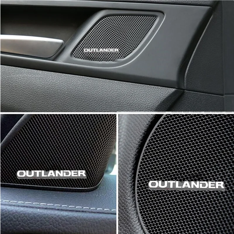 4 шт. для Mitsubishi Outlander 2018 2019 автомобиль Динамик аудио значок стерео эмблемы