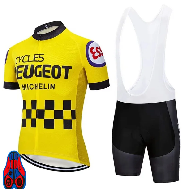 Мужские и женские летние мужские майки для велоспорта Пежо велосипедные шорты