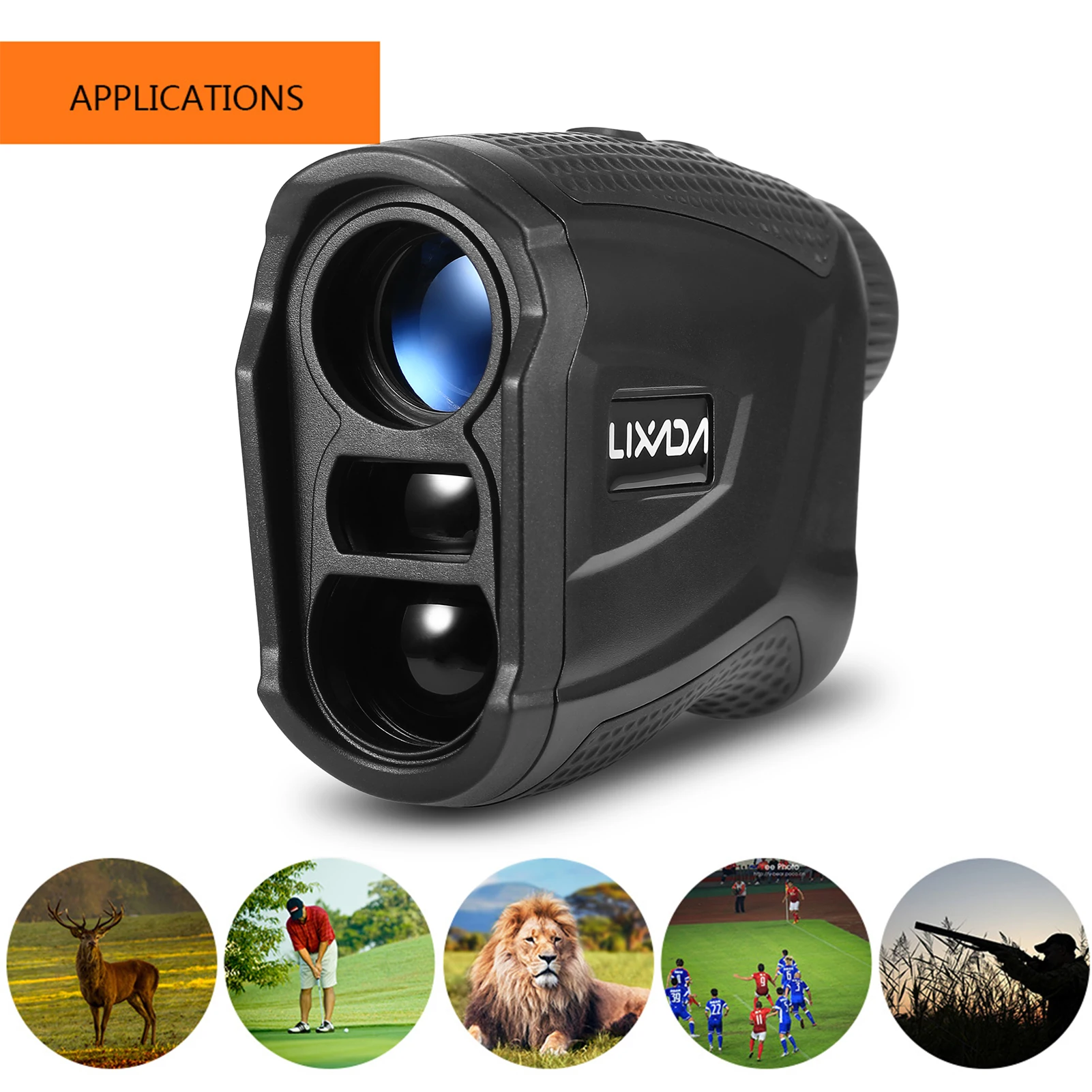 

Lixada Rangefinder Accurate Range Finder Golf 656 Yards Range Rechargeable Distance Meter Speed Tester 6X Magnification Finder