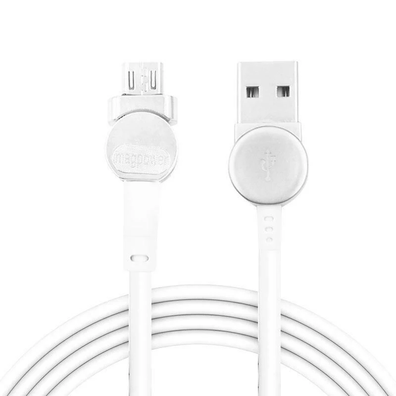 1 м Магнитный USB Type C зарядный кабель для синхронизации данных светодиодный