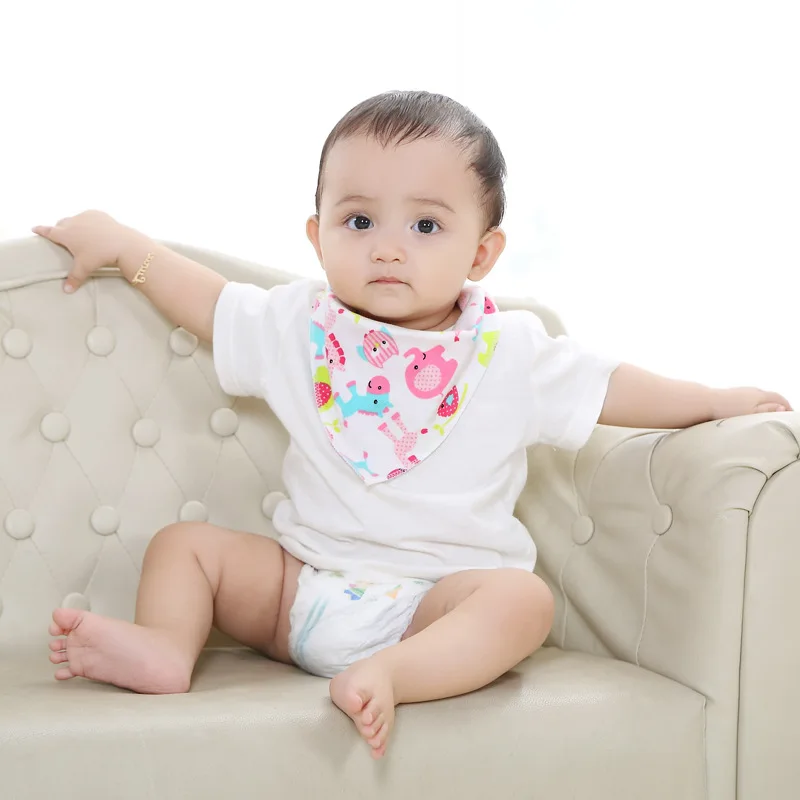 Baby Bibs Cotton Feeding Apron Triangle Cute Girls Boys Cartoon Scarf Collar Burp Cloth | Детская одежда и обувь