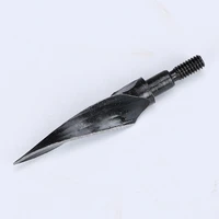 612pcs 130 grain carbon steel hunting broadheads tips arrow points archery arrowheads for compoundcrossbow