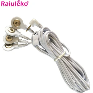 1 шт. 4 кнопки 2,5 мм разъем электрода коннектор провода коннектор для Десятки физиотерапии акупунктурный массажер стимулятор нервных мышц