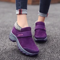 new running shoes winter plush light womens shoes sports casual outdoor short plush warm snow boots brand overshoes sneakers
