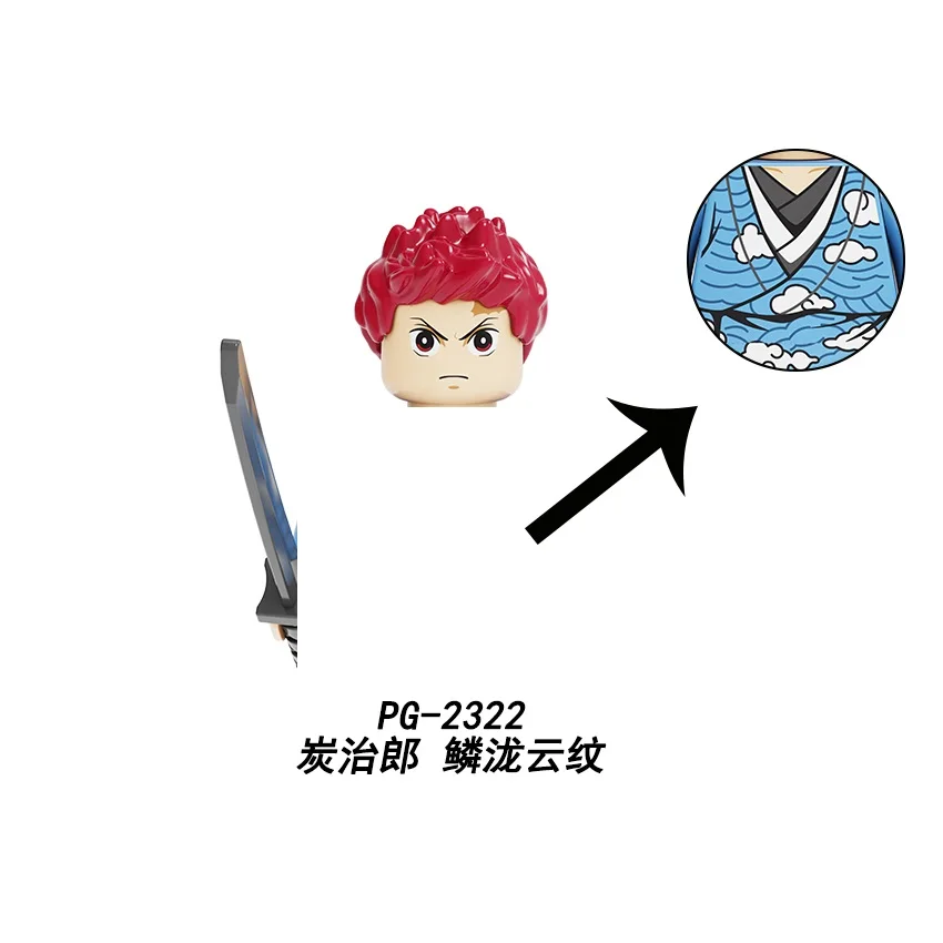 

Demon Slayer Building Blocks Kamado Tanjirou Kamado Nezuko Agatsuma Zenitsu Action Figures Toys For Children Toys PG8291