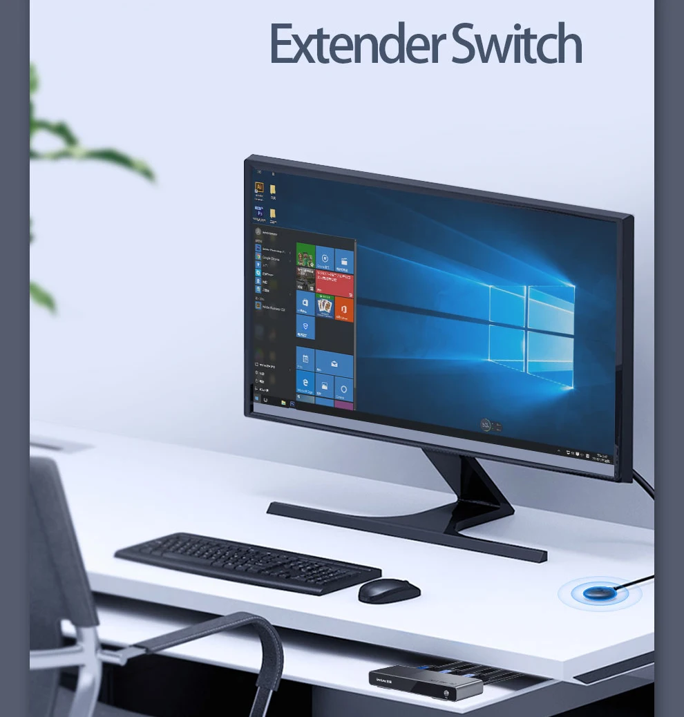 Переключатель DVI Unnlink 2X1 2 в 1 3D Визуальный FHD 1080 @ 60 Гц драйвер ИК пульт