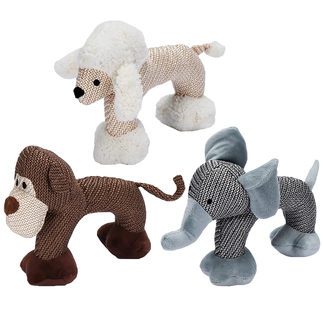 С креативным изображением собаки скрипучий игрушки милая собака Кот плюшевые