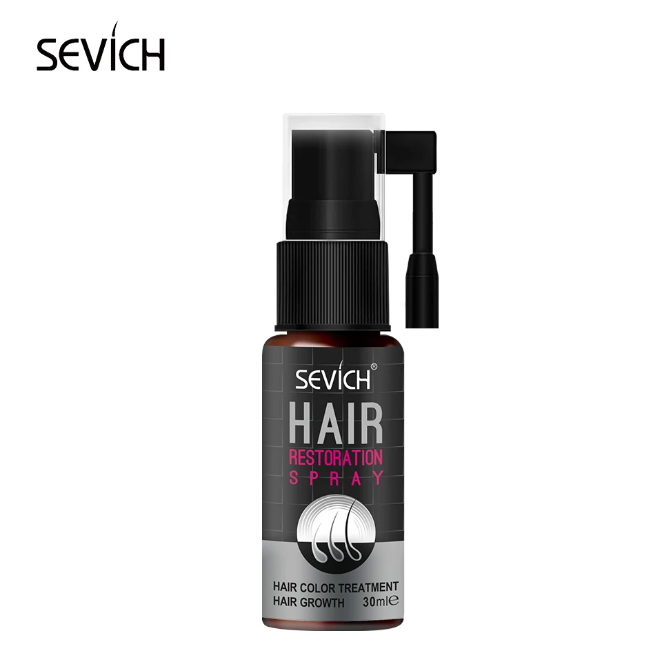 

SEVICH 30ml Ginger Black Hair Restoration Spray Essence White Hair Repair Serum Hair Treatment Oil Organic Plant Natural Brighte