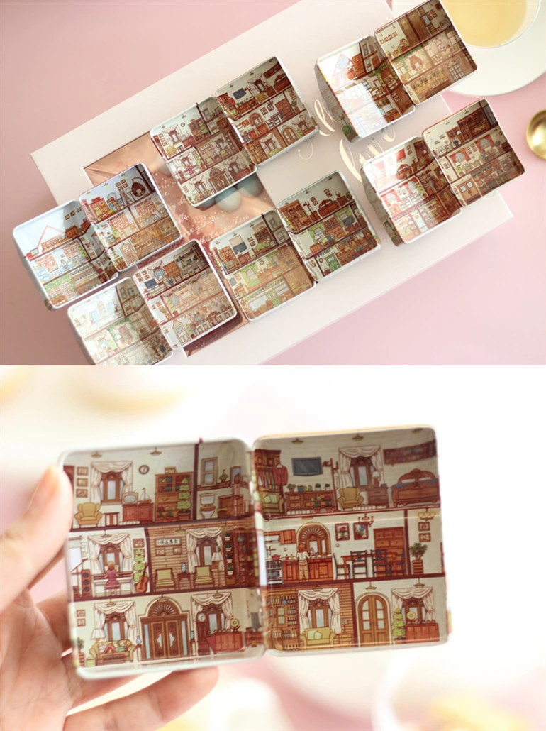 12 шт. жестяная коробка для конфет | Дом и сад