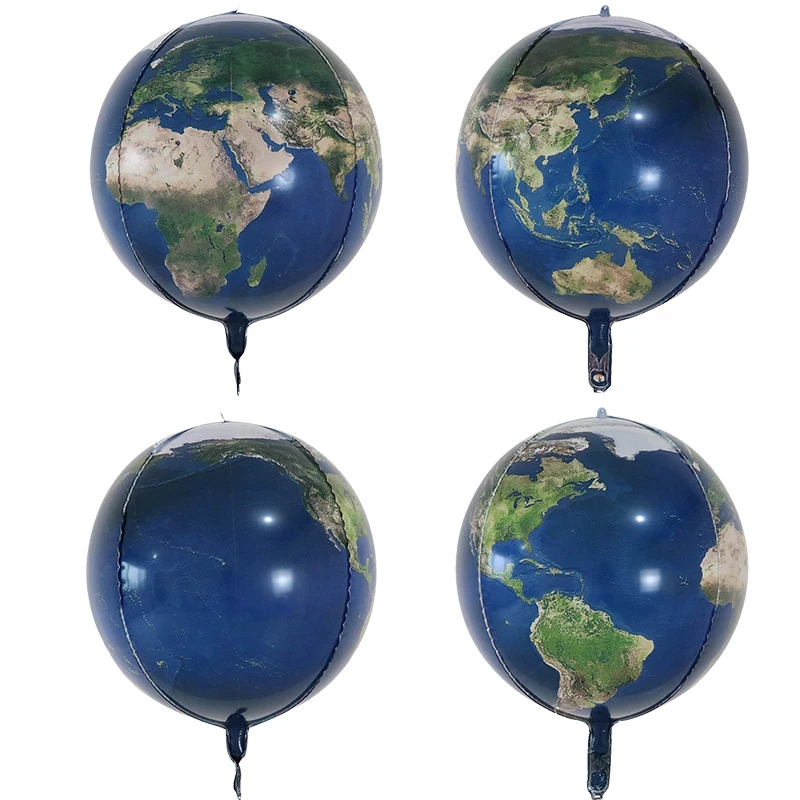 

20pcs 22inch 4D Earth Foil Balloon Earth Day World Map Balloons Green Day Air Ball Birthday Party Decorations Kids Balloon toys