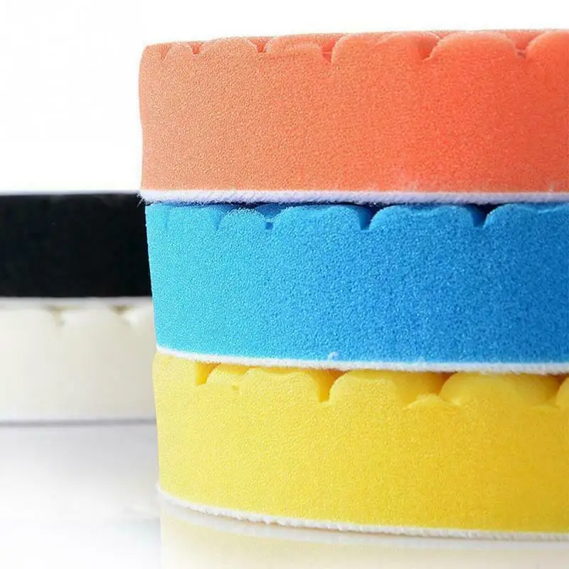 

5pcs Car Sponge Polishing Waxing Pad Polisher Buffing Sponge Polishing Pad Muti-color Kit