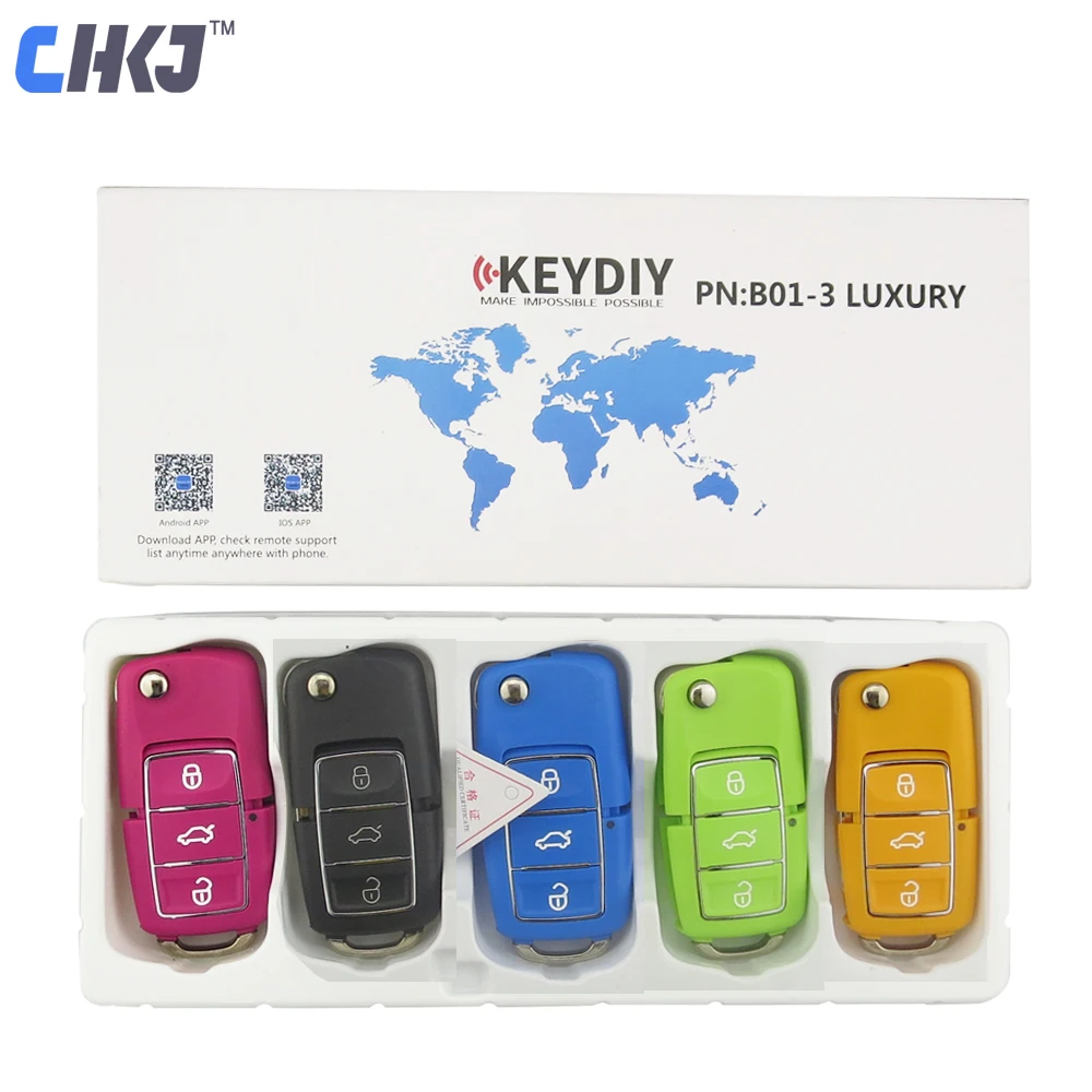 CHKJ B01 3 кнопки KD900 дистанционный ключ для KEYDIY + KD200 URG200 мини KD пульт дистанционного