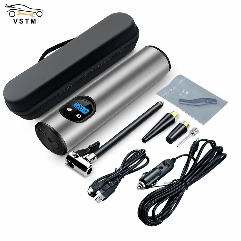 

Hot Sale Digital Car Tyre Pump for Car Bicycle Tires 12V 150PSI Rechargeable Air Pump Tire Inflator Cordless Portable Compressor