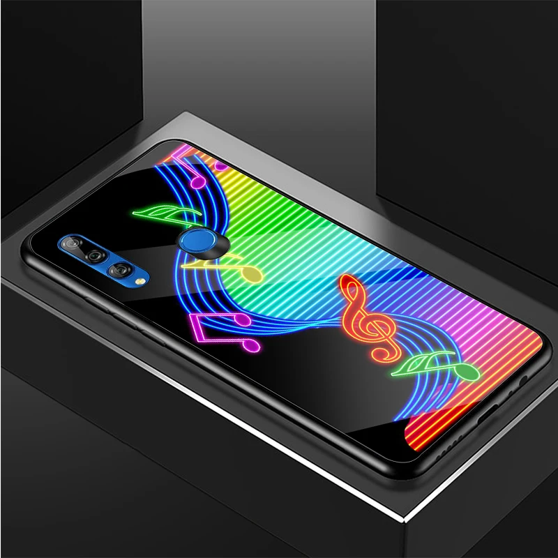 Клавиши пианино чехол для телефона из закаленного стекла Huawei honor 8X 9 10i 20i 20Lite 20Pro 30
