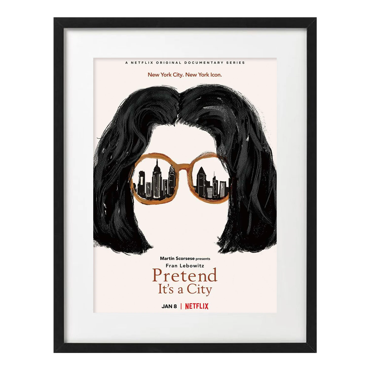 

Pretend It's a City Classic Kraft Movie Posters Vintage Film Canvas Paintings Pictures Coated Wall Stickers Home Decoration Gift