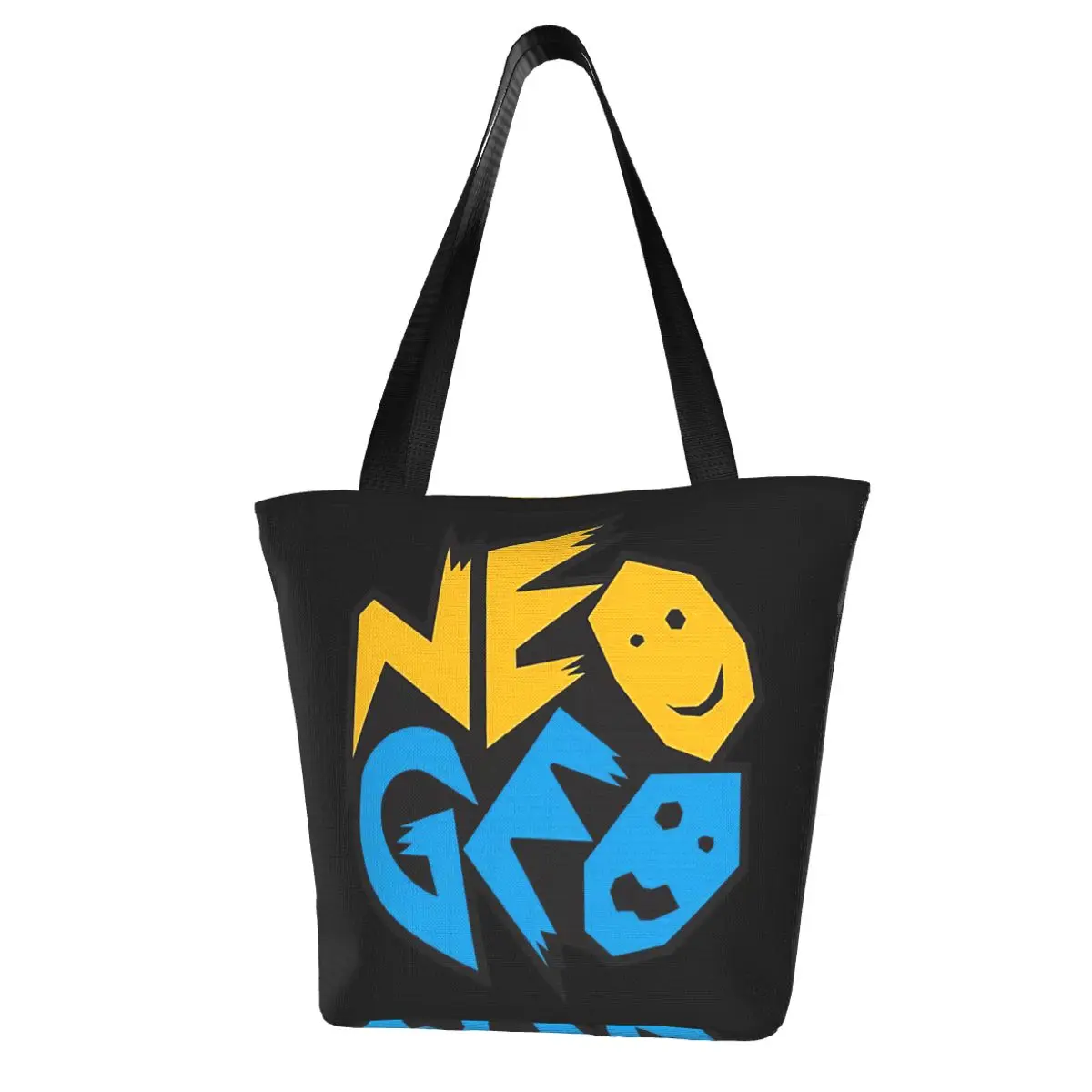 Neo Geo Shopping Bag Aesthetic Cloth Outdoor Handbag Female Fashion Bags