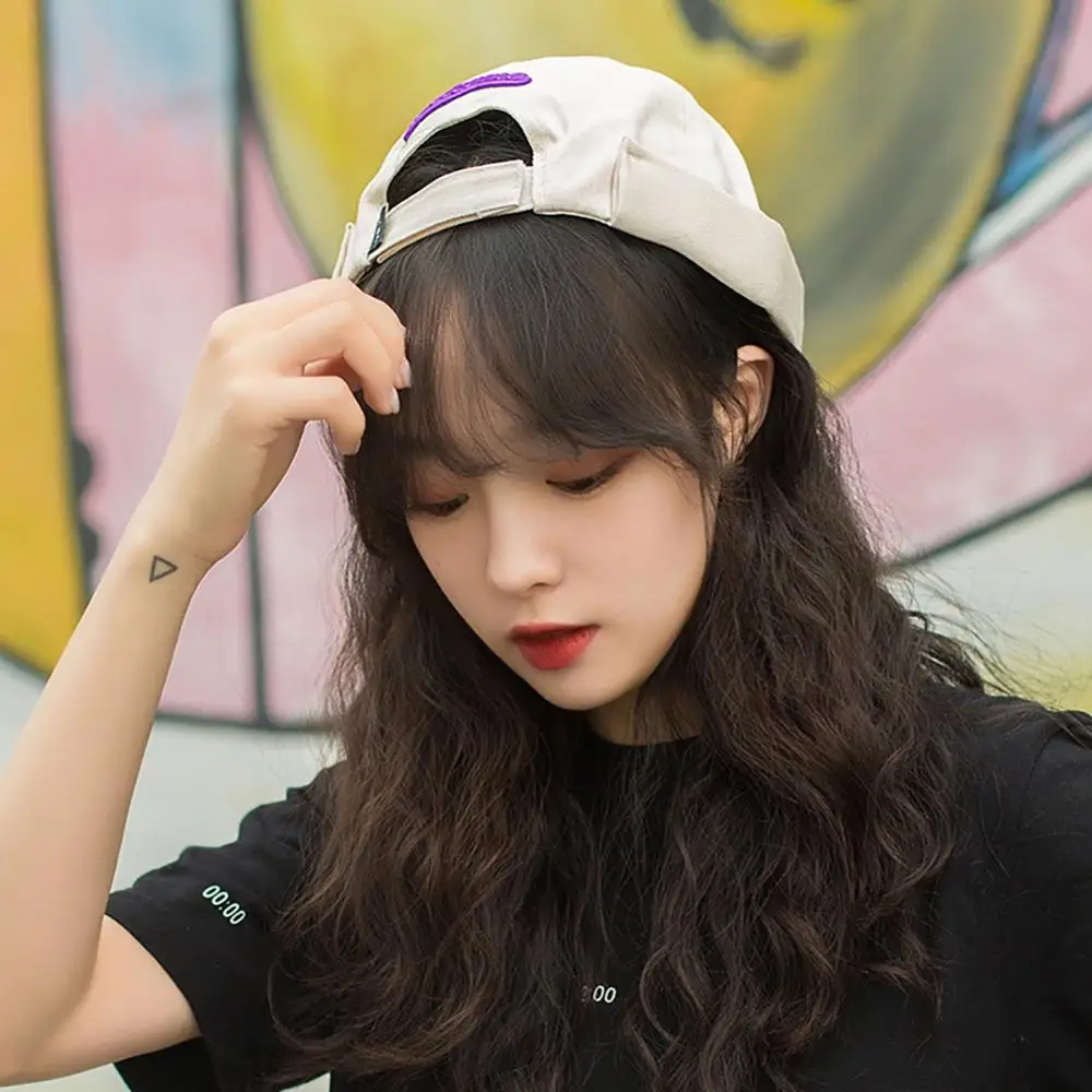 

Embroidery Hip Hop Skullcap Sailor Cap Rolled Cuff Retro Brimless Beanie Unisex Hat
