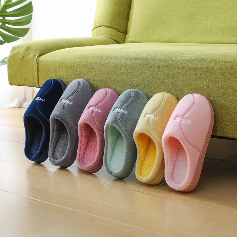 

2020 New Women Winter Couple Warm Indoor Home Cotton Slippers