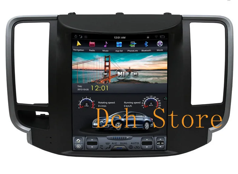 Автомобильный DVD плеер 10 4 ''с вертикальным экраном в стиле Tesla Android 9 0 GPS для Nissan