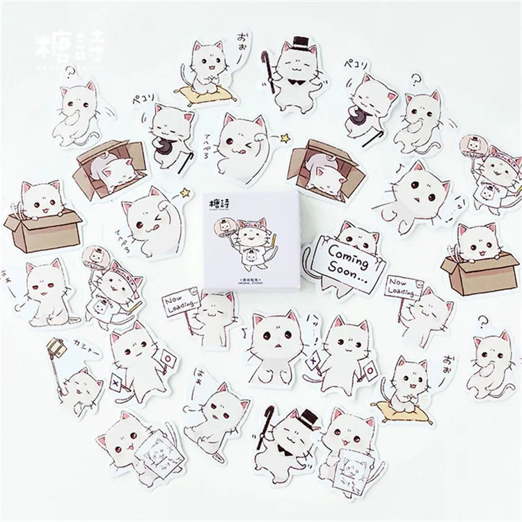 45 шт./компл. Kawaii Канцтовары Мультяшные Стикеры s мультфильм милый планировщик Memo Скрапбукинг Стикеры дневник DIY школьные принадлежности