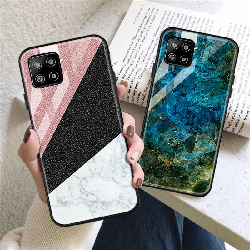 

Marble Case For Samsung A51 Case For Samsung A50 A10 A10s A20s A30 A40 A60 A70 A5 A6 A7 A8 Plus 2018 A 51 Tempered Glass Covers