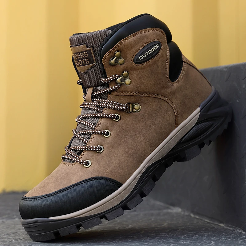 

Casual Sneaker Zapatos De Hombre Causal Shoes For Men Leather Mens Sneakers Leisure Men's Wear Boots Black