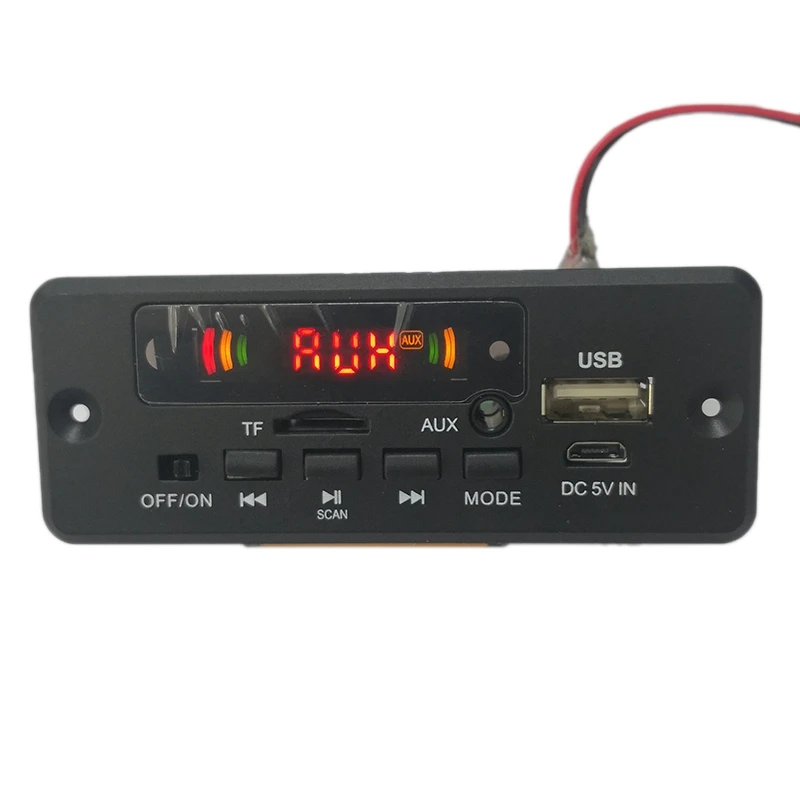 

MP3 декодер плата беспроводной Bluetooth модуль автомобильный аудио MP3 музыкальный плеер USB TF FM декодер плата с дистанционным управлением