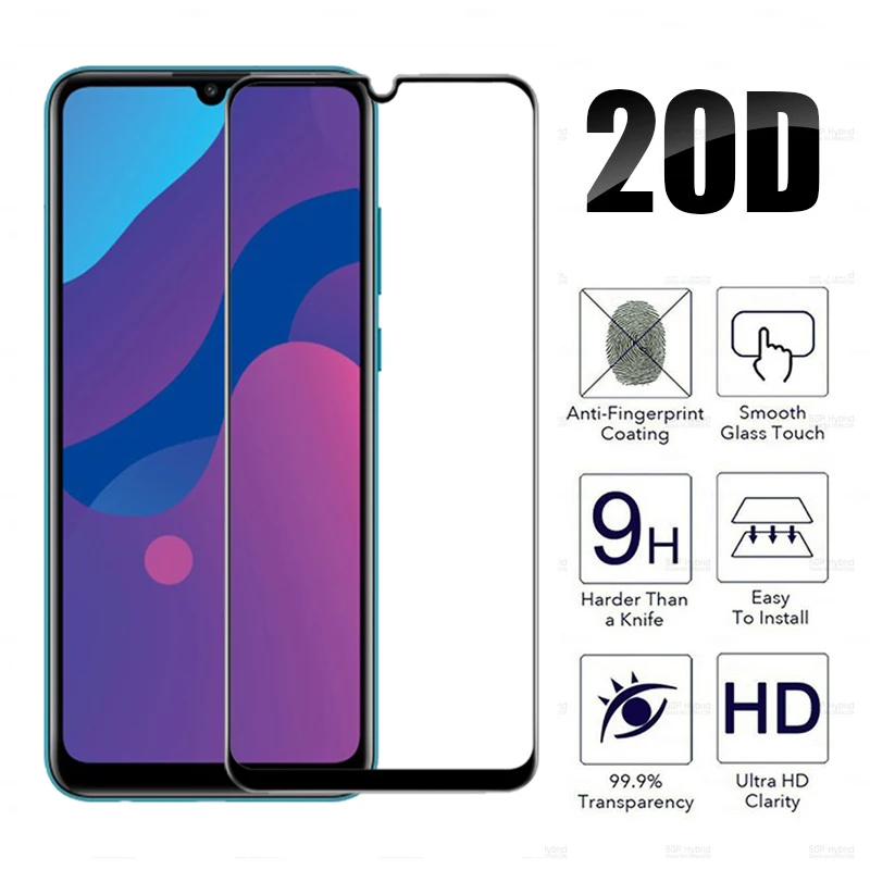 Закаленное стекло для камеры 2 в 1 Huawei honor 9A 9C защитная пленка экрана полное