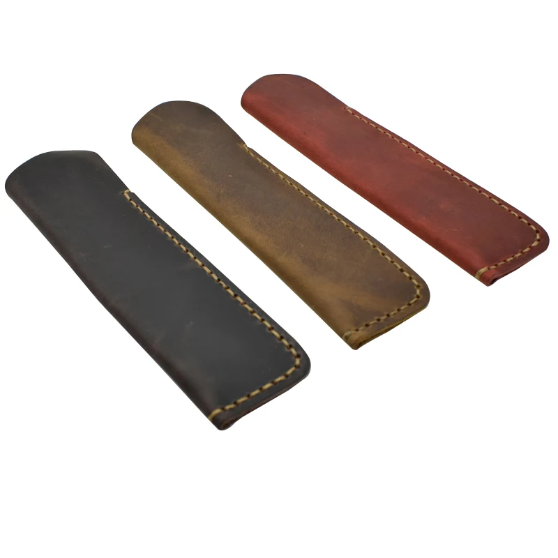 Держатель для ручки из натуральной кожи винтажный ручной работы воловьей |