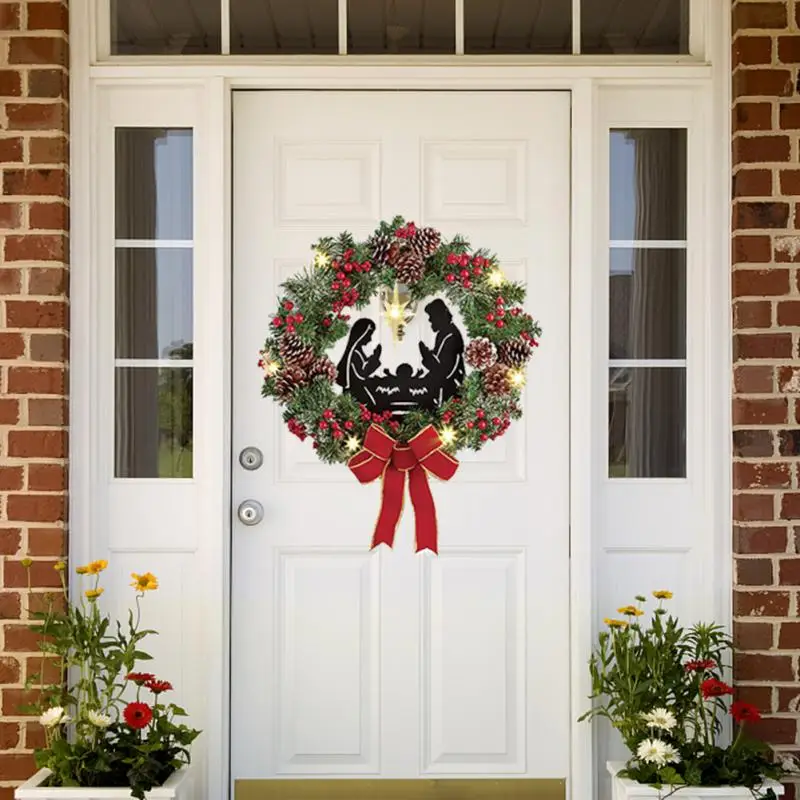 

Merry Christmas Home Decorations DIY Hanging Christmas Wreath Kit Home Door Decoration Acrylic Wreath Decoration