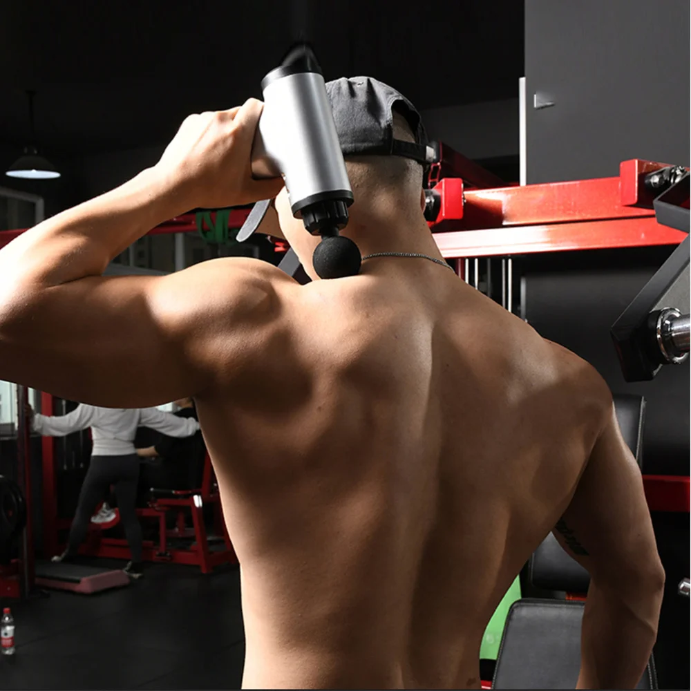 

Rechargeable Fascia Massager Muscle Relaxation Massager Fitness Equipment with Original AU Plug Silver