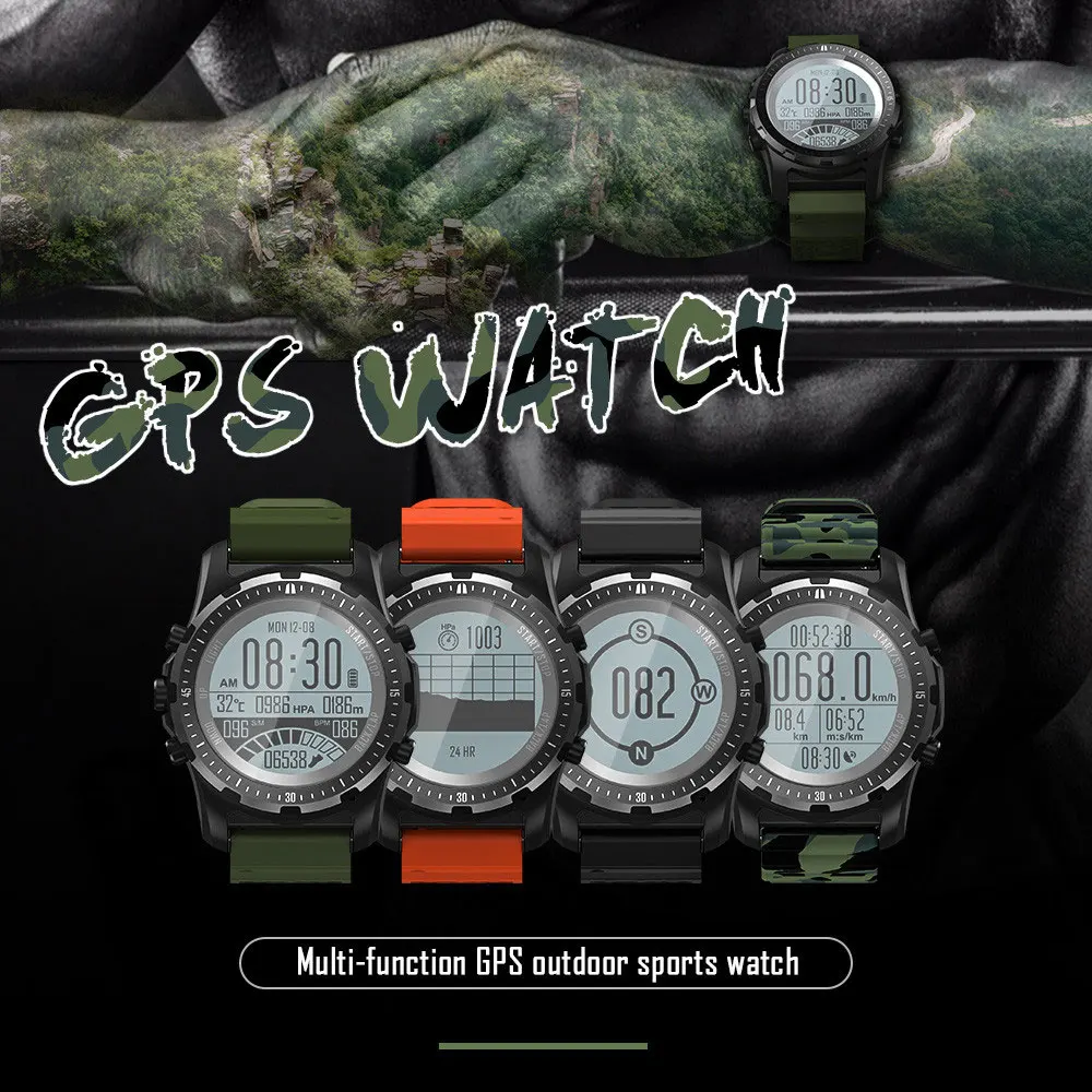 

Smart Watch GPS Watch With Altimeter Barometer Thermometer Heart Rate Monitoring Outdoor Sports Waterproof Fitness Smartwatch