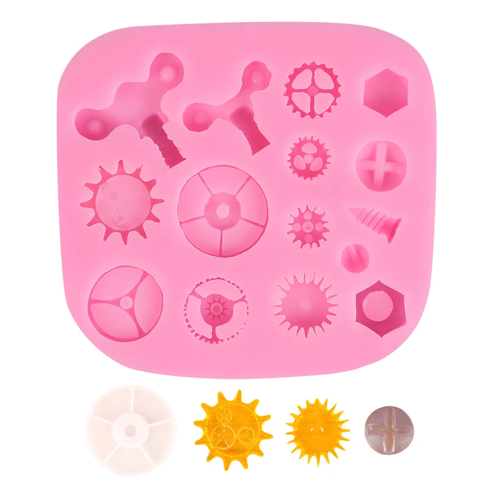 

Mechanical Screw Gear Cake Border Fondant Cake Molds for Kitchen Baking cake Decoration Tool