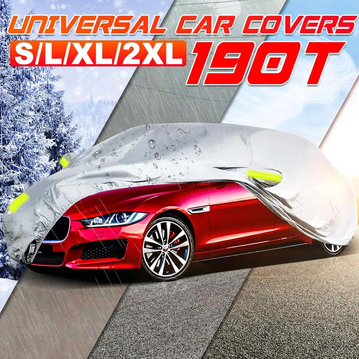 

Universal Car Covers Size S/L/XL/2XL Indoor Outdoor Full Auot Cover Sun UV Snow Dust Resistant Protection Cover for Sedan SUV